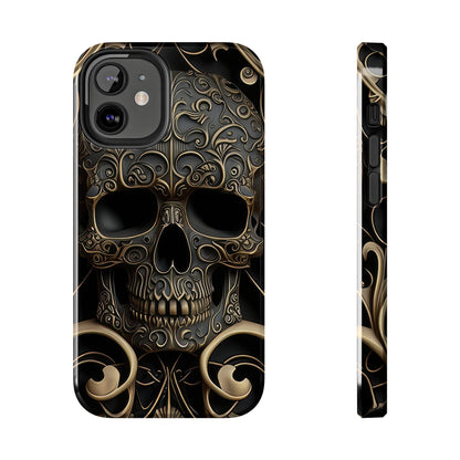 Metallic Chrome Skulls and classic Designed 2 Tough Phone Cases