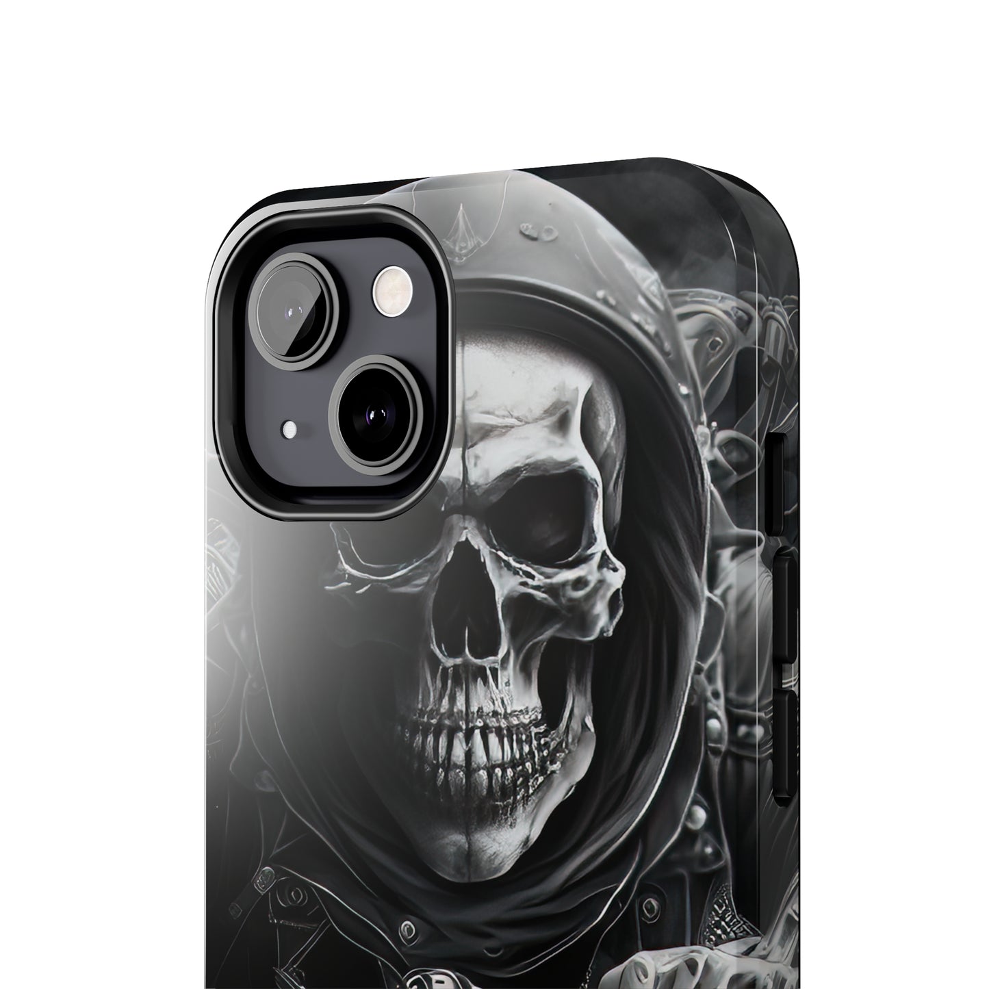 Skull Motorcycle Rider, Ready to Tear Up Road On Beautiful Bike 5 Tough Phone Cases