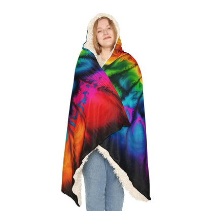 Bold And Beautiful Tie Dye Style Four Snuggle Blanket