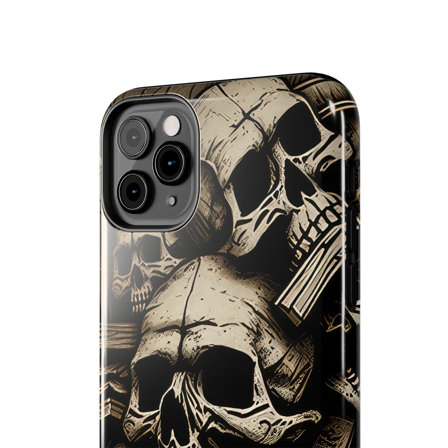 Metallic Chrome Skulls and classic Designed 14 Tough Phone Cases