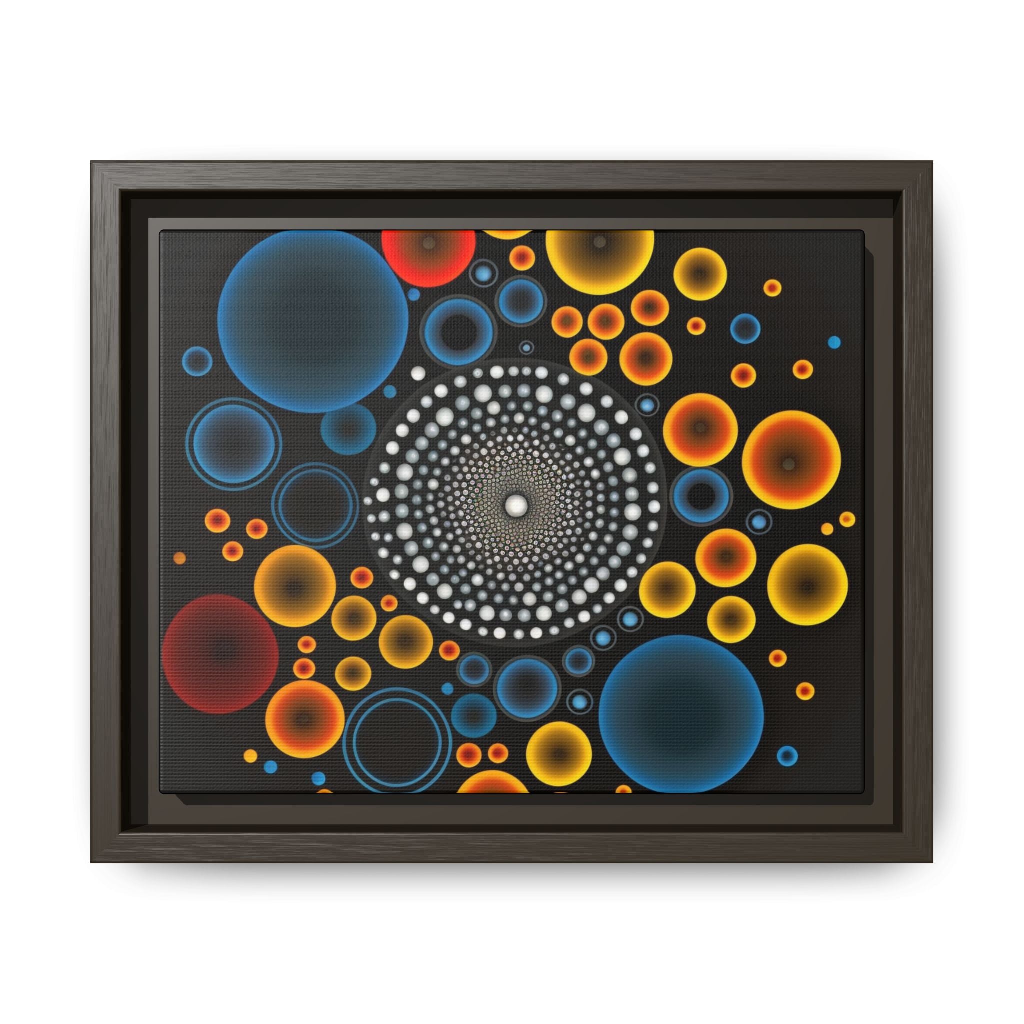Harmonic Orbits, Matte Canvas, Framed (Multi-color)