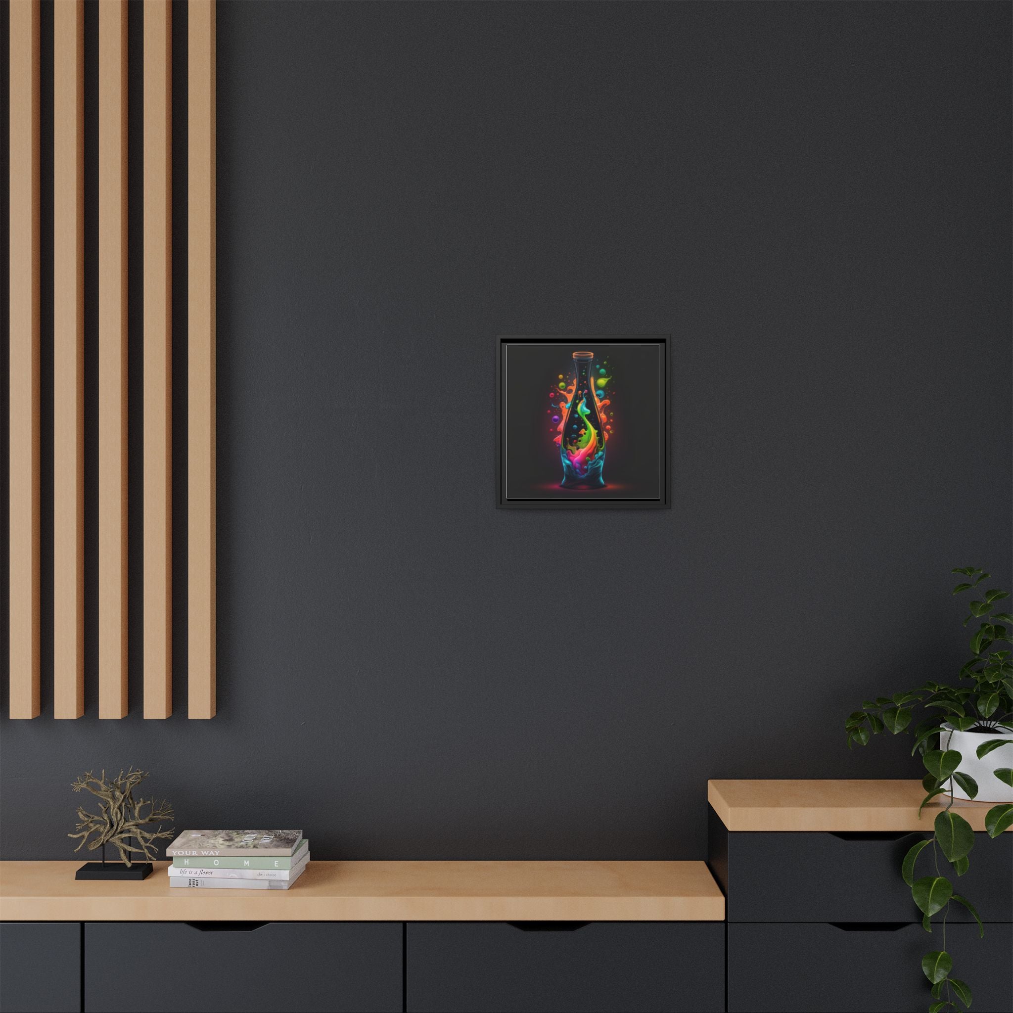 Chromatic Ascent, Art Print — Colorful Modern Wall Canvas