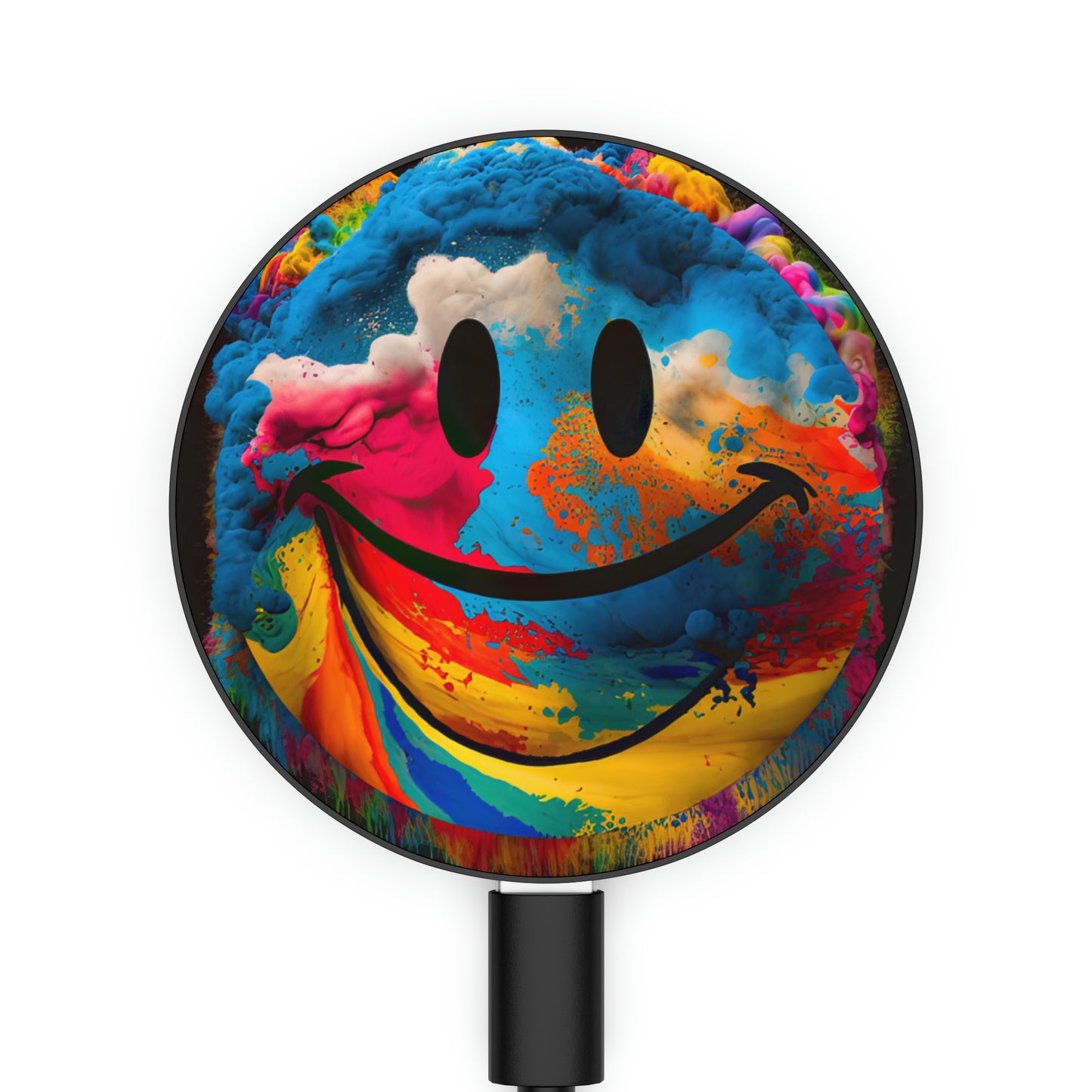 Bold And Beautiful Tie Happy Face Style 2 Magnetic Induction Charger