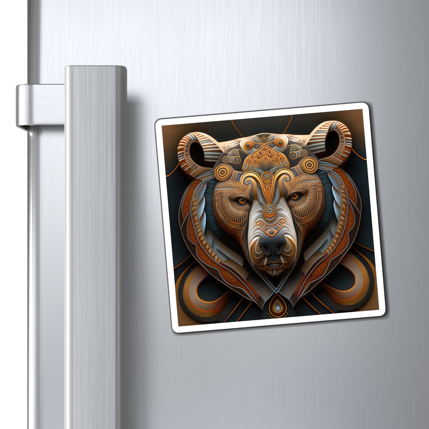 Magnificent Navajo Bear Style Two Magnets