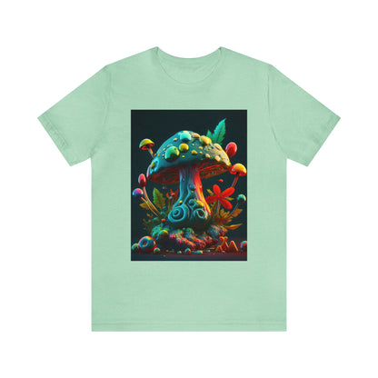 Hippie Mushroom Color Candy Style Design Style 5 Unisex Jersey Short Sleeve Tee