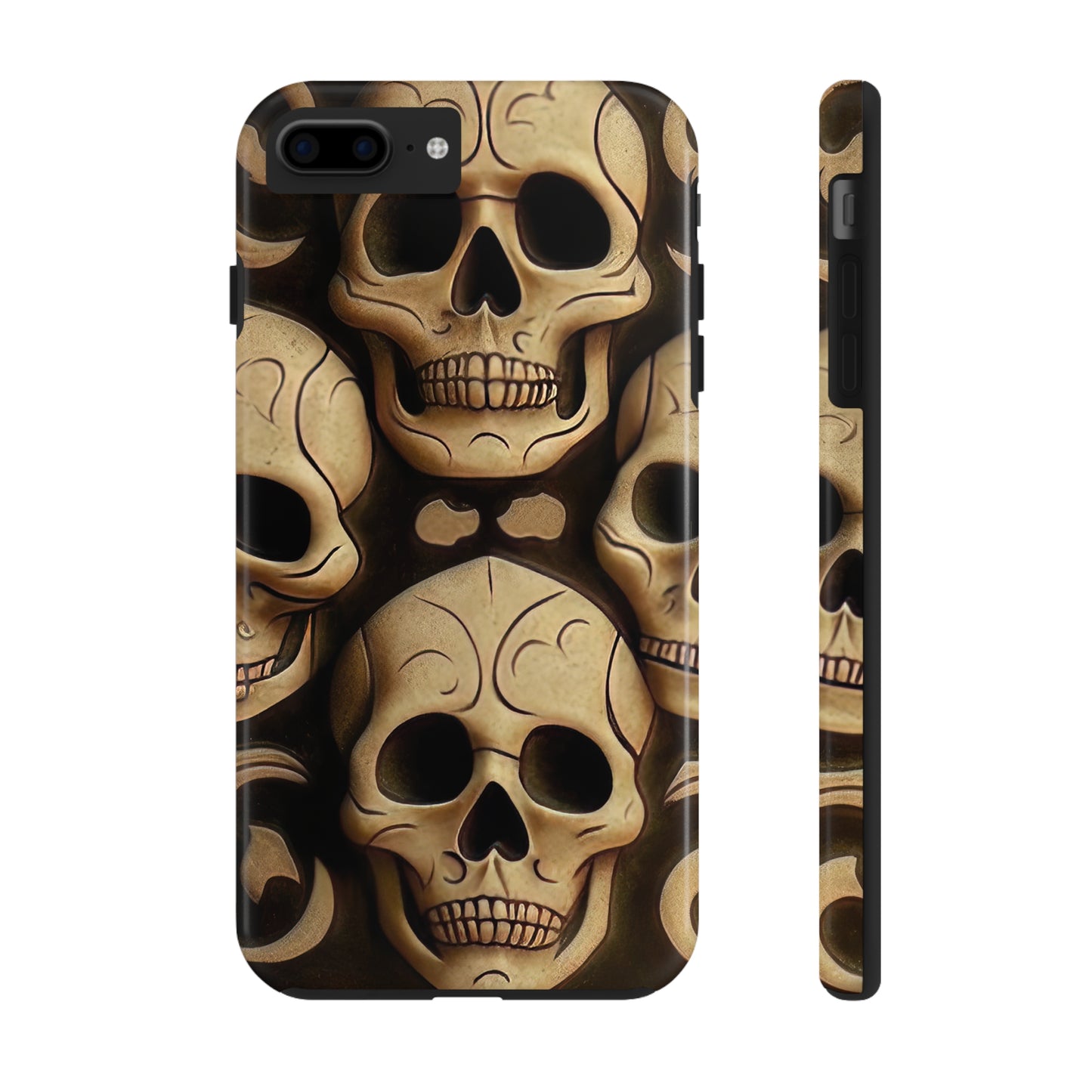 Metallic Chrome Skulls and classic Designed 19 Tough Phone Cases