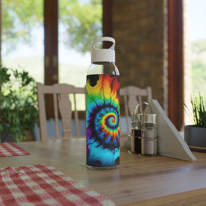 Bold And Beautiful Colors Tie Dye Style One Sky Water Bottle