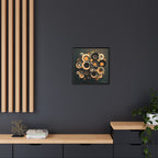 Concentric Harmony, Art Print — Colorful Modern Wall Canvas
