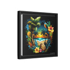 Island Rhythm at Dusk, Art Print — Colorful Modern Wall Canvas