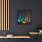 Three States of Flow, Art Print — Colorful Modern Wall Canvas