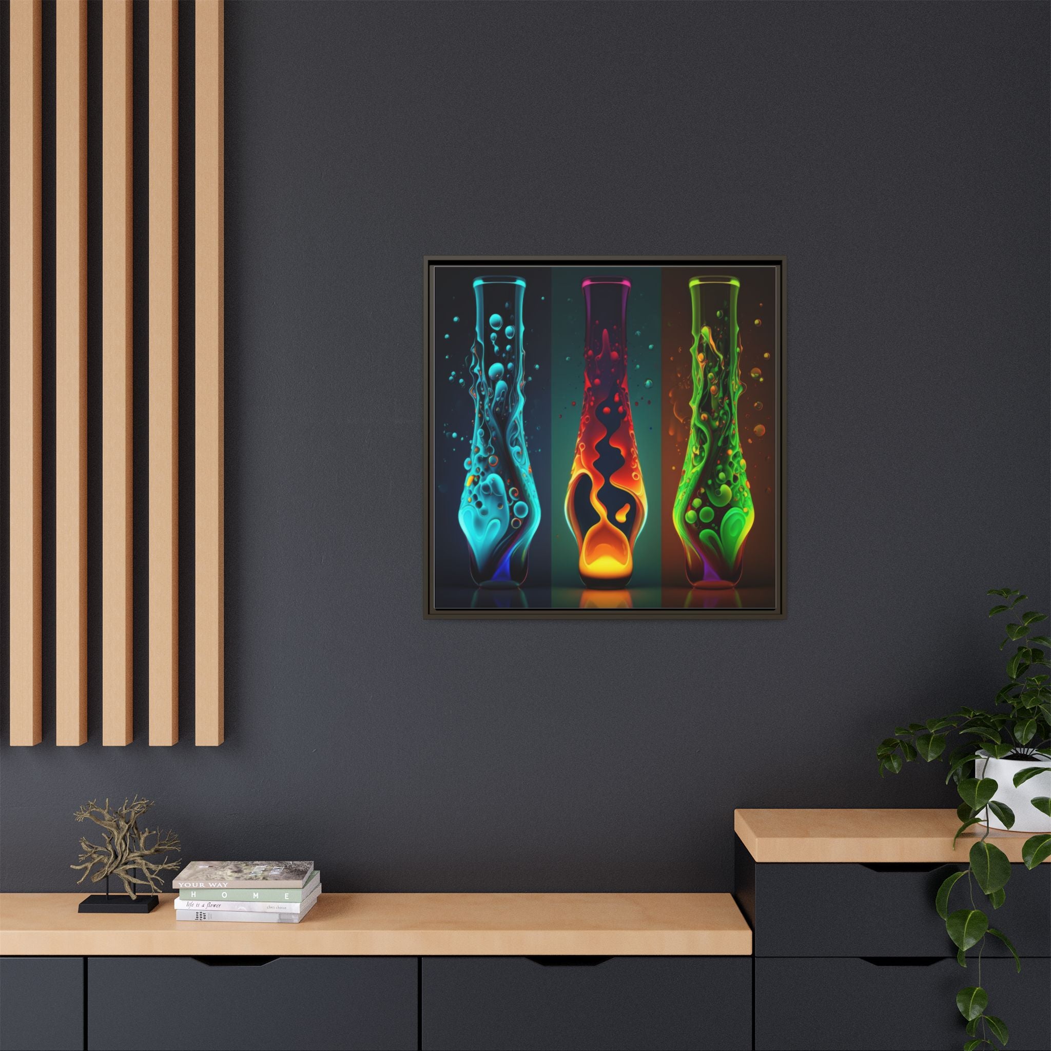 Three States of Flow, Art Print — Colorful Modern Wall Canvas