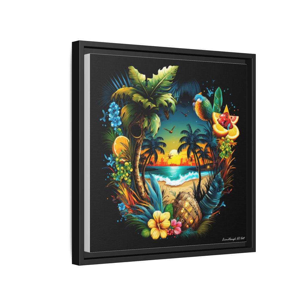 Island Rhythm at Dusk, Art Print — Colorful Modern Wall Canvas