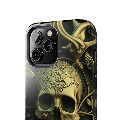 Metallic Chrome Skulls and classic Designed 3 Tough Phone Cases