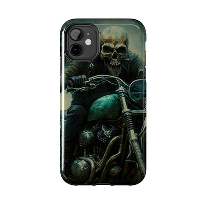 Skull Motorcycle Rider, Ready to Tear Up Road On Beautiful Bike 2 Tough Phone Cases