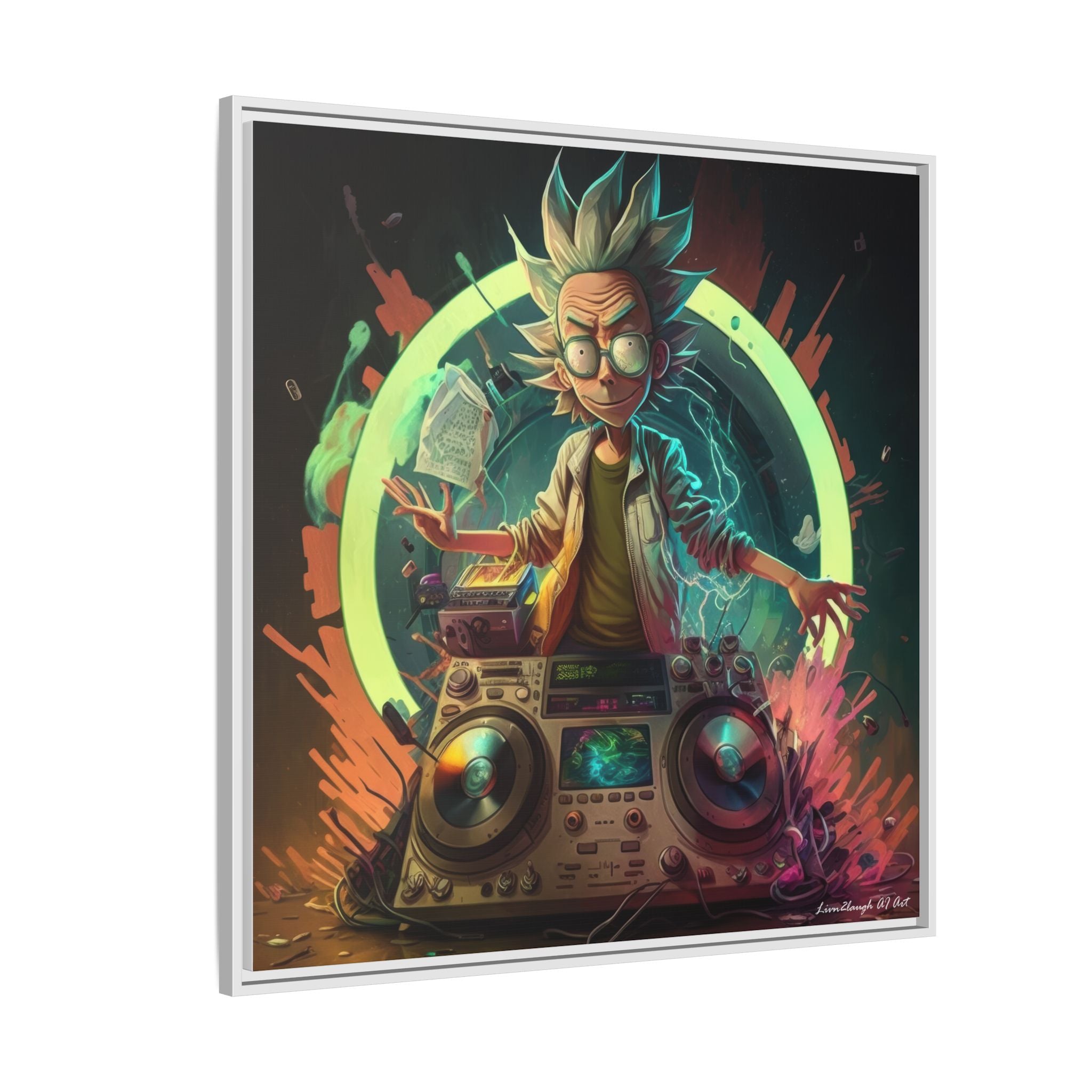 Frequency of Genius, Art Print — Colorful Modern Wall Canvas