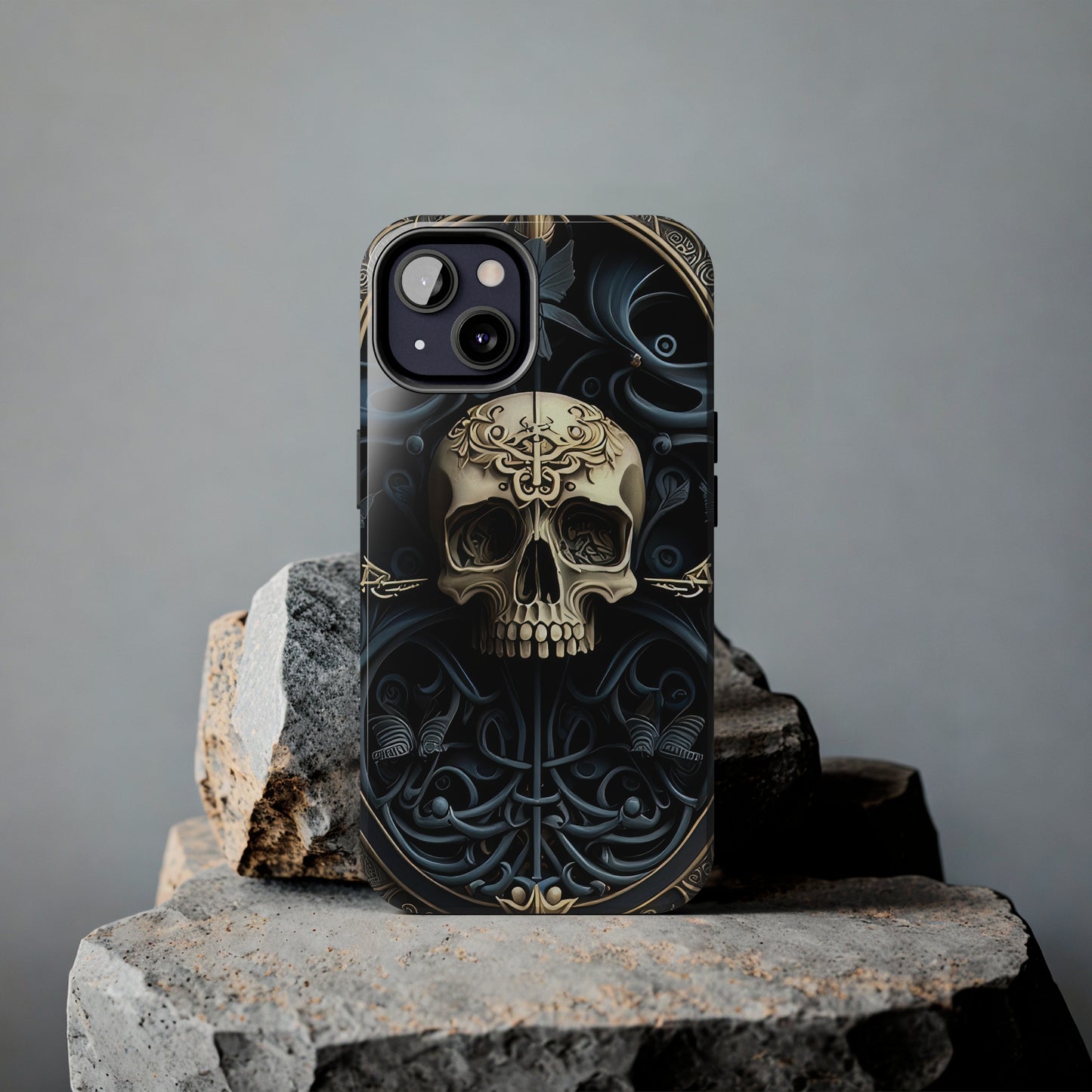 Metallic Chrome Skulls and classic Designed 6 Tough Phone Cases