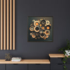 Concentric Harmony, Art Print — Colorful Modern Wall Canvas