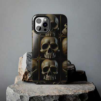 Metallic Chrome Skulls and classic Designed 19 Tough Phone Cases