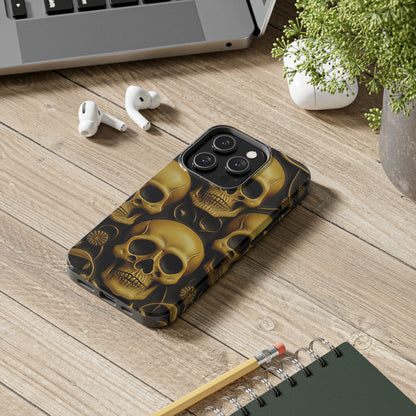 Metallic Chrome Skulls and classic Designed 18 Tough Phone Cases