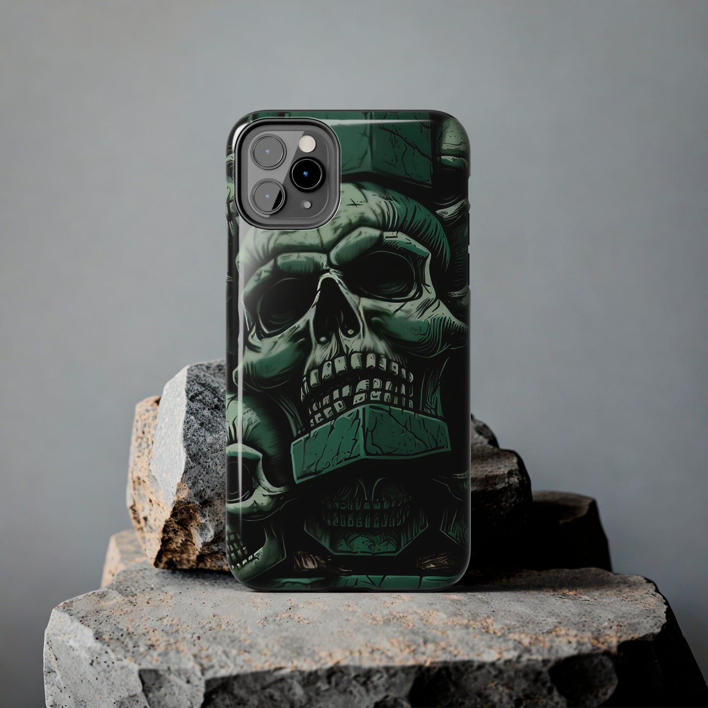 Metallic Chrome Skulls and classic Designed 15 Tough Phone Cases