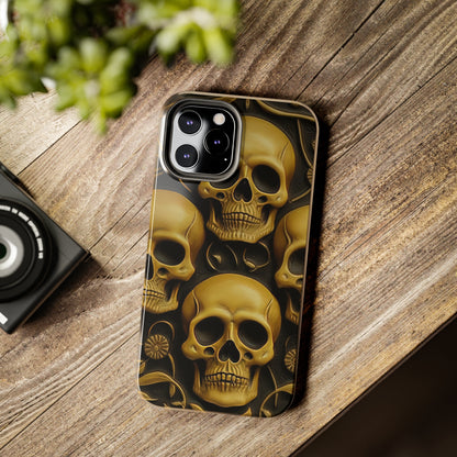 Metallic Chrome Skulls and classic Designed 18 Tough Phone Cases