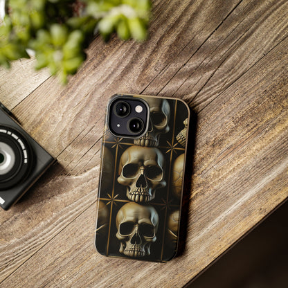 Metallic Chrome Skulls and classic Designed 19 Tough Phone Cases