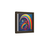 Home Beneath the Rainbow, Art Print — Colorful Modern Wall Canvas