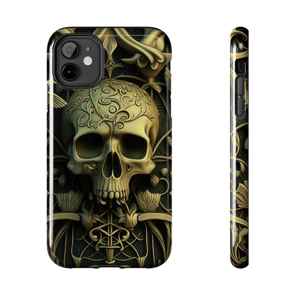 Metallic Chrome Skulls and classic Designed 3 Tough Phone Cases