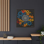 Gilded Tide, Art Print — Colorful Modern Wall Canvas