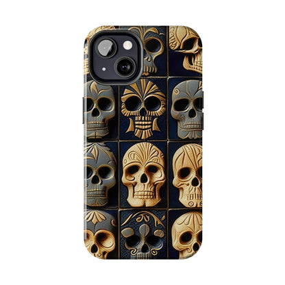 Metallic Chrome Skulls and classic Designed 17 Tough Phone Cases