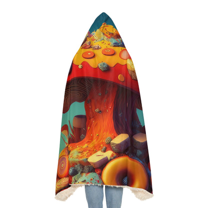 Hippie Mushroom Color Candy Style Design Style 2 Snuggle Blanket