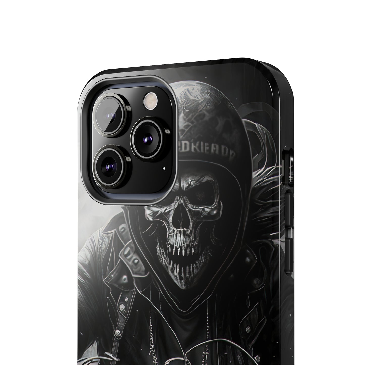 Skull Motorcycle Rider, Ready to Tear Up Road On Beautiful Bike 7 Tough Phone Cases