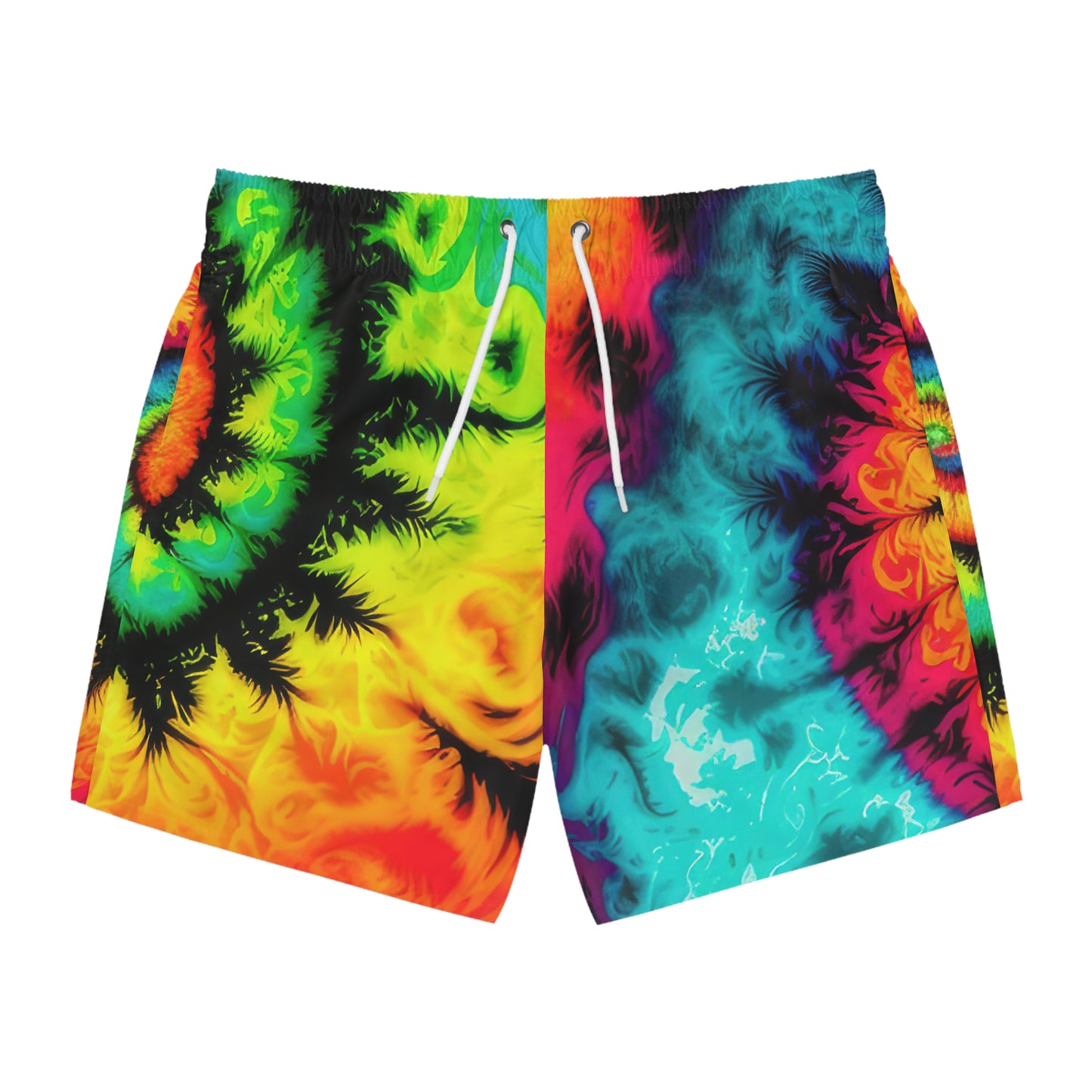 Bold And Beautiful Tie Dye Style  One Swim Trunks (AOP)