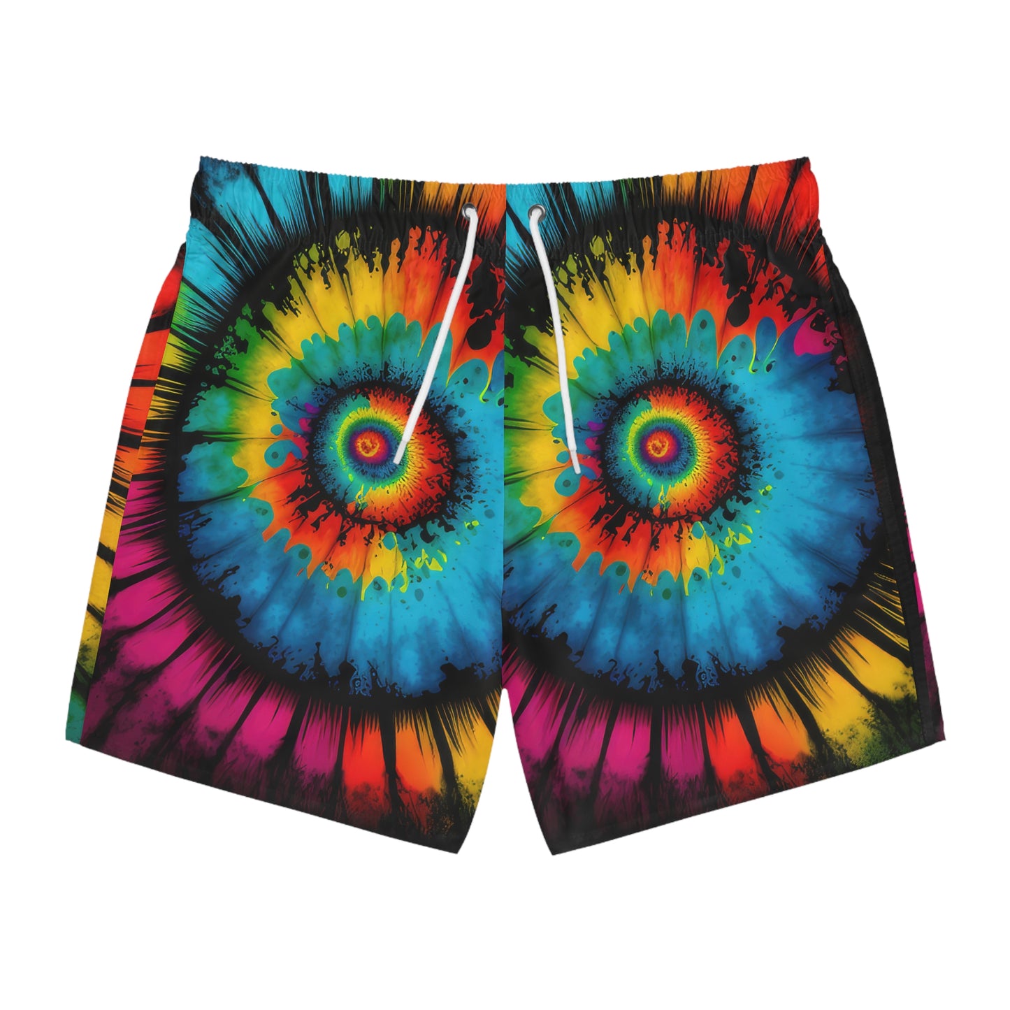 Bold And Beautiful Tie Dye Style Four B Swim Trunks (AOP)