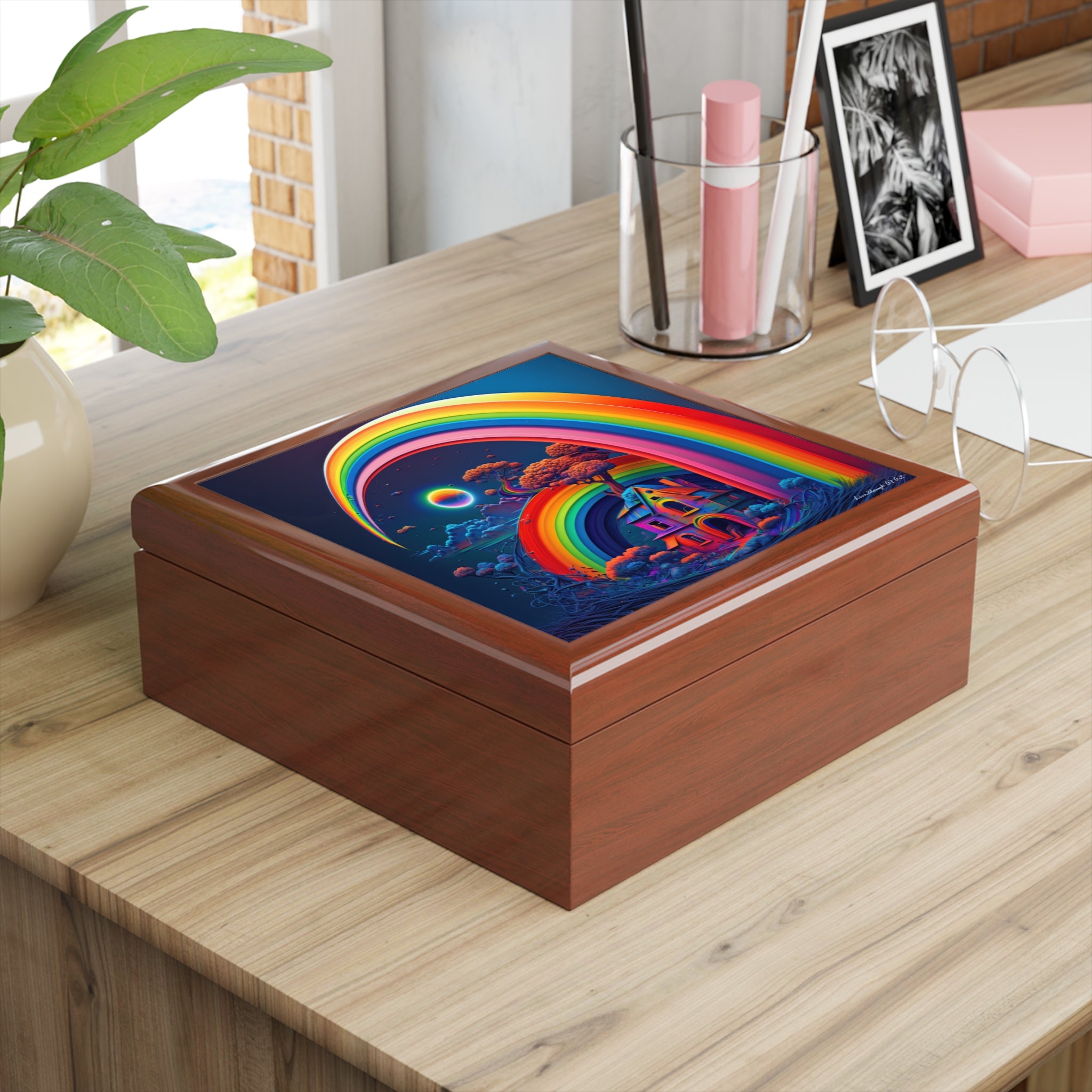 Home Beneath the Rainbow, Jewelry- Stash- Collection Box