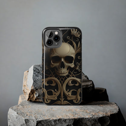 Metallic Chrome Skulls and classic Designed 1 Tough Phone Cases