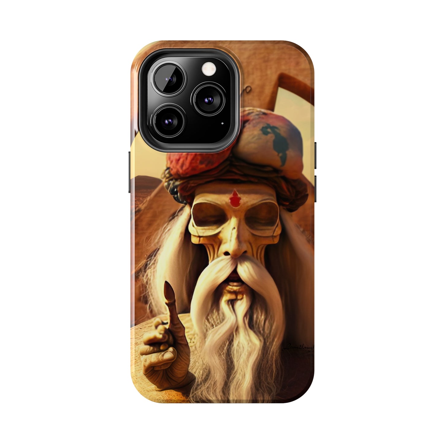 Wise Man In Dessert With Beard And Peace Sign Tough Phone Cases