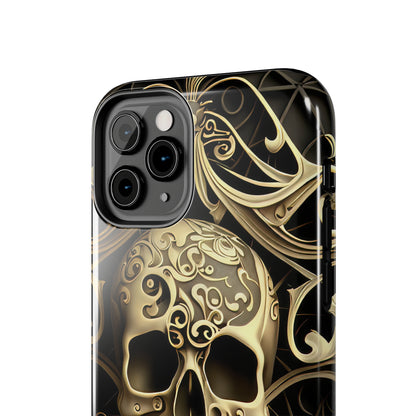 Metallic Chrome Skulls and classic Designed 7 Tough Phone Cases