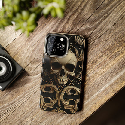 Metallic Chrome Skulls and classic Designed 1 Tough Phone Cases