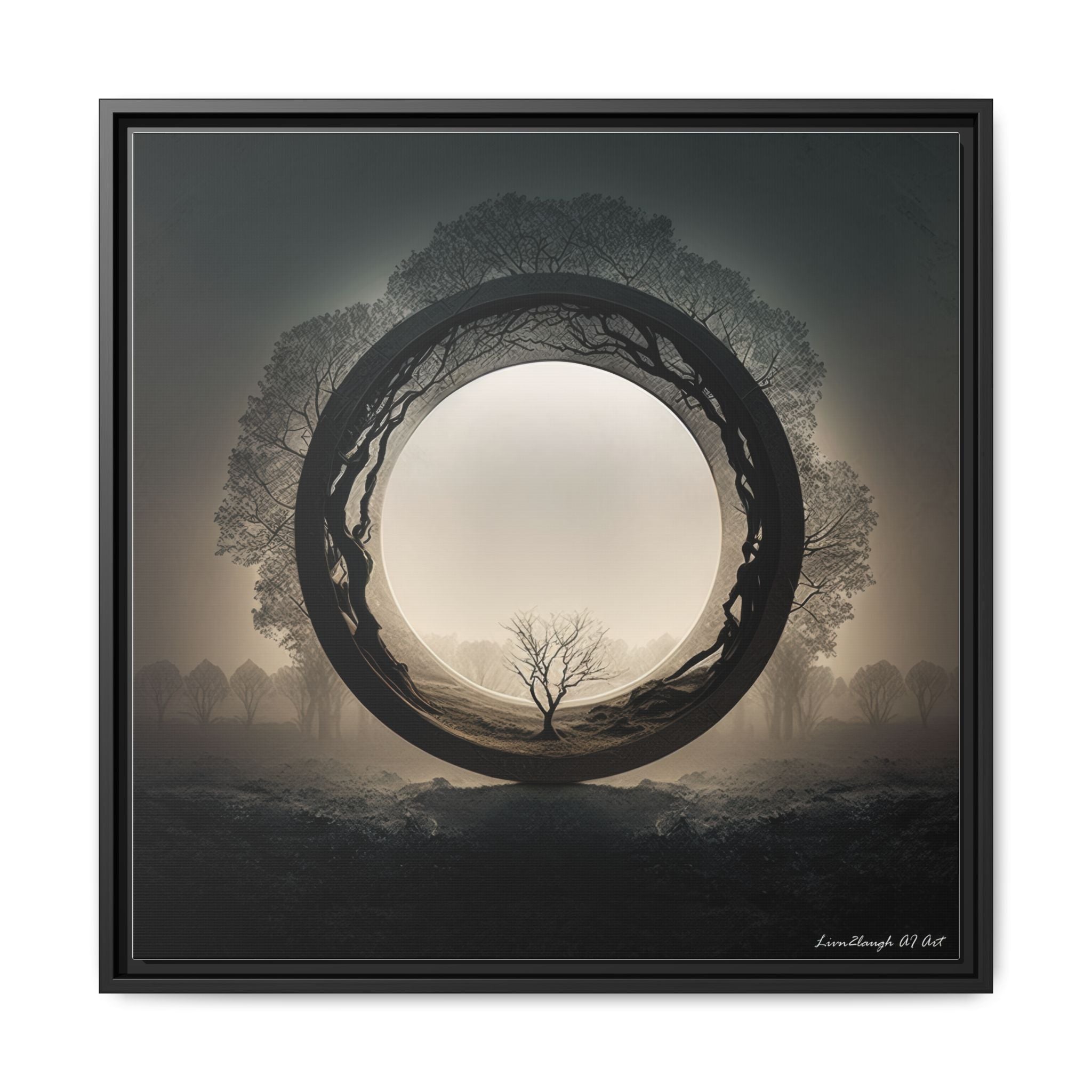 Circle of Stillness, Art Print — Colorful Modern Wall Canvas