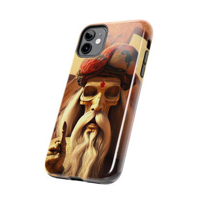 Wise Man In Dessert With Beard And Peace Sign Tough Phone Cases