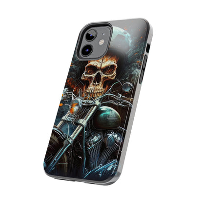 Skull Motorcycle Rider, Ready to Tear Up Road On Beautiful Bike 9 Tough Phone Cases