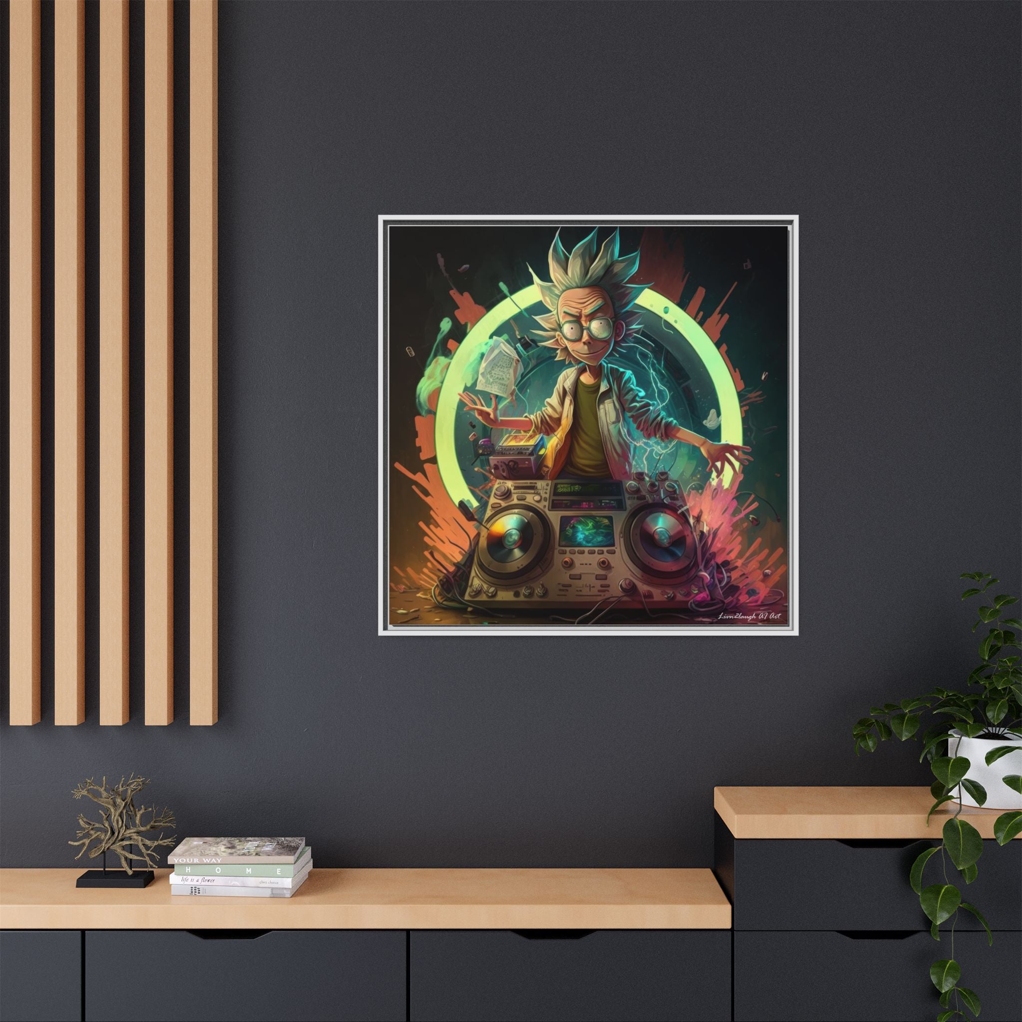 Frequency of Genius, Art Print — Colorful Modern Wall Canvas