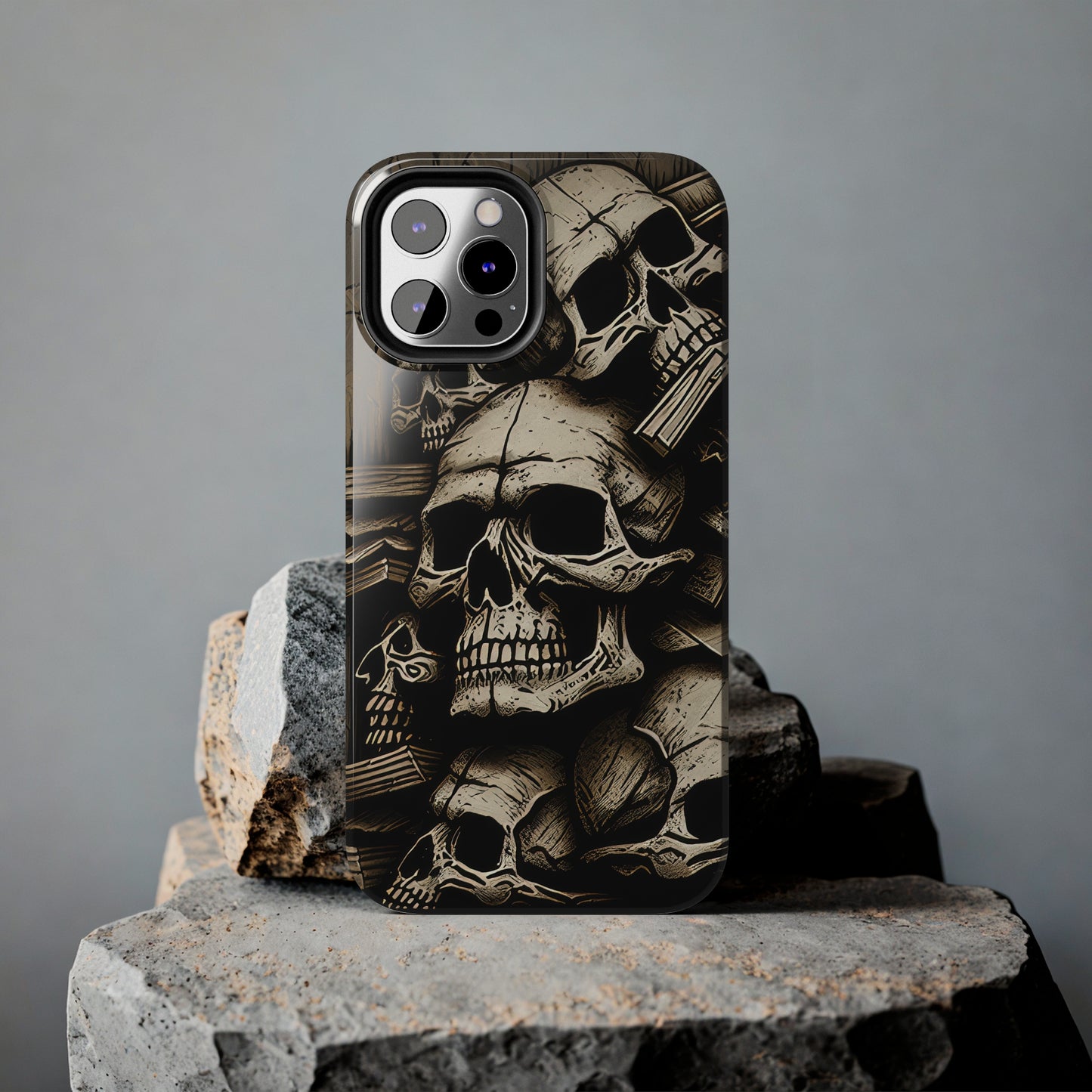 Metallic Chrome Skulls and classic Designed 14 Tough Phone Cases