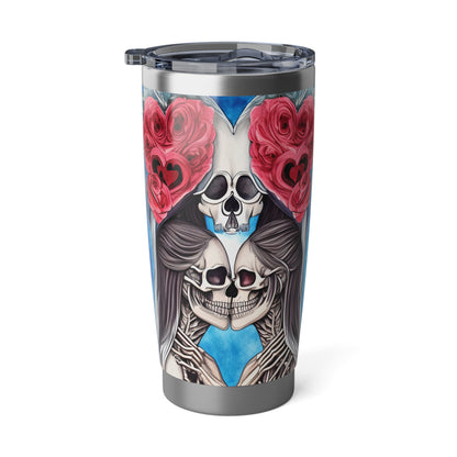 Love Shows No Time Boundaries Skulls,  Loewenkind Creations Vagabond 20oz Tumbler