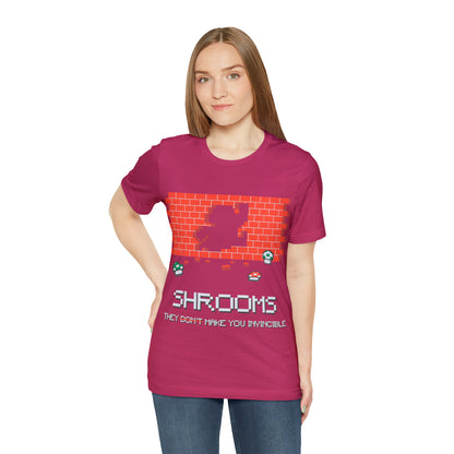 Shrooms, They Make You Invincible, Unisex Jersey Short Sleeve Tee