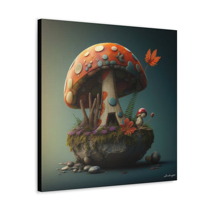 Beautiful Fairy Mushroom Home  Canvas Gallery Wraps