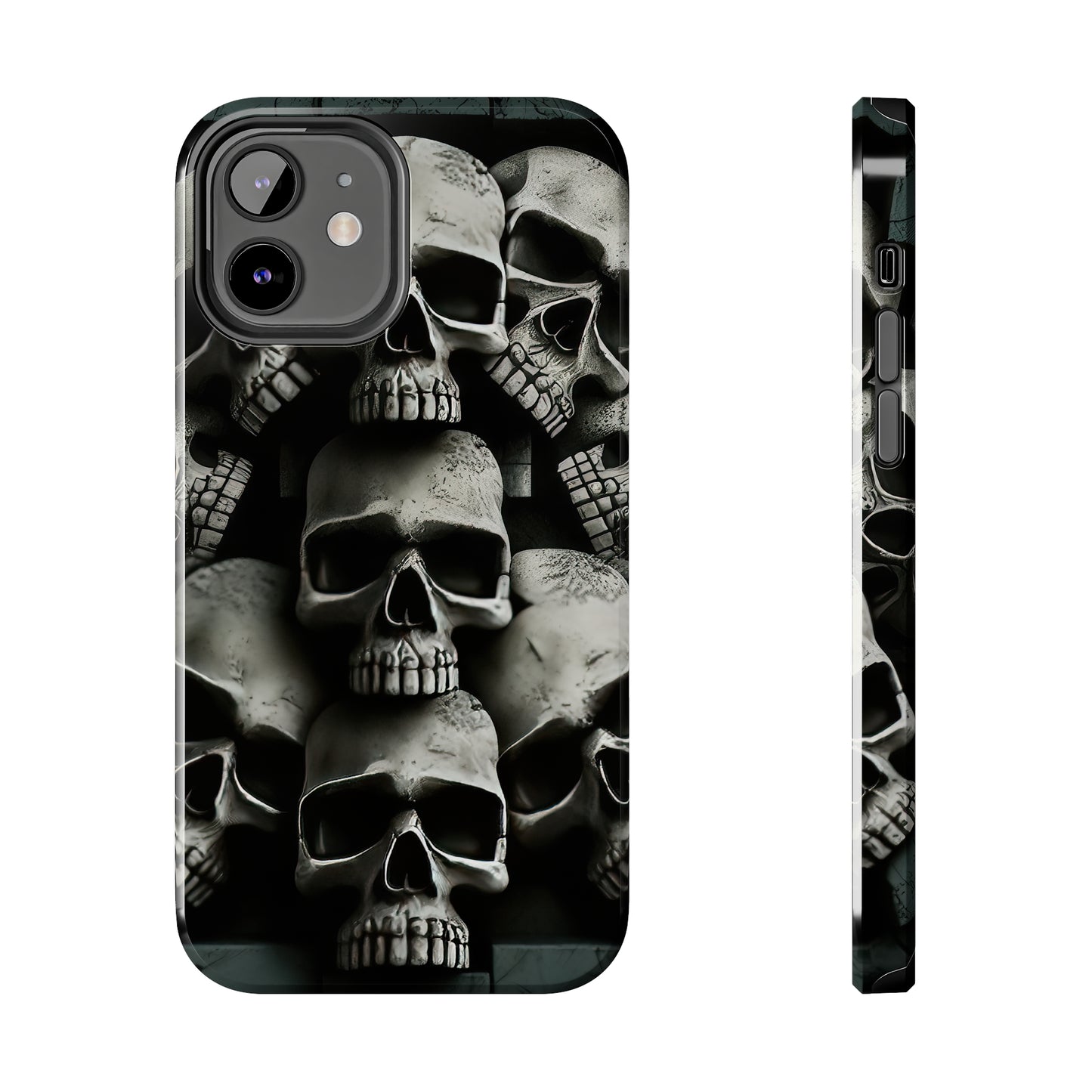 Metallic Chrome Skulls and classic Designed 11 Tough Phone Cases