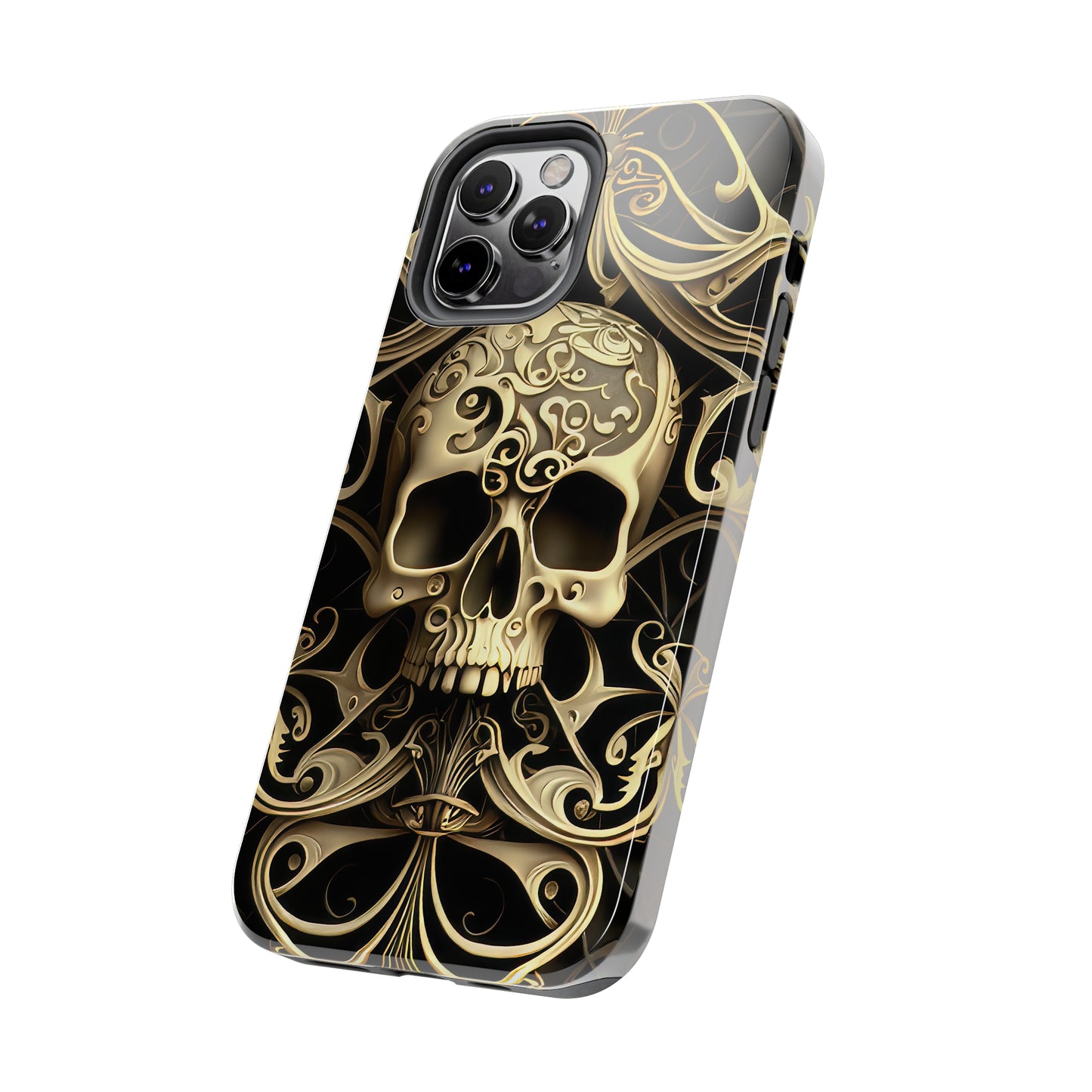 Metallic Chrome Skulls and classic Designed 7 Tough Phone Cases