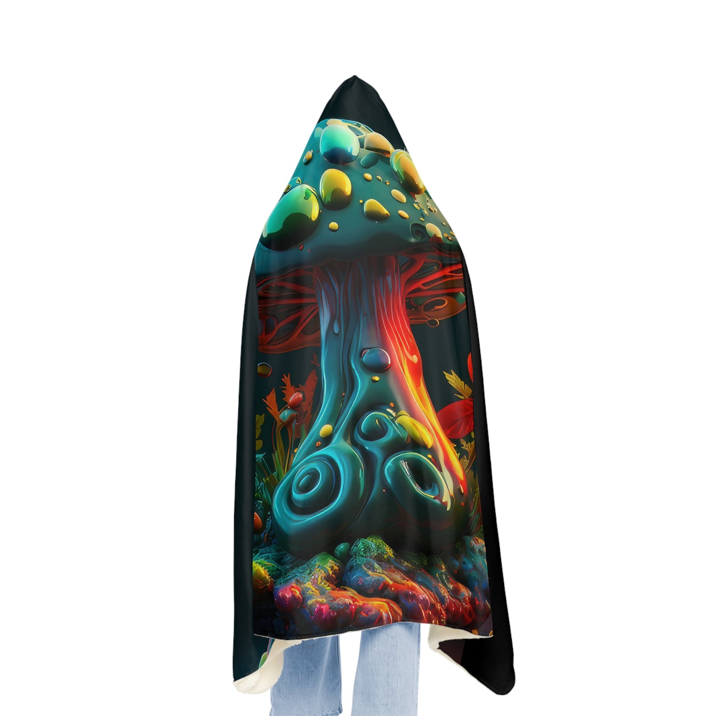 Hippie Mushroom Color Candy Style Design Style 5 Snuggle Blanket